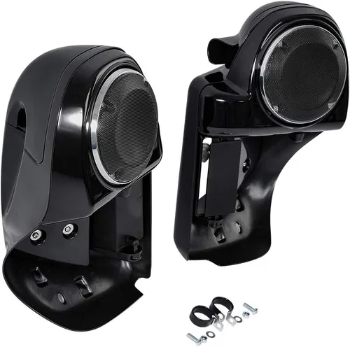 Vista 3 de Green-L Carenado inferior ventilado con caja de altavoces de 6.5 pulgadas para Harley Touring Road King Street Glide Electra Glide Ultra 2014-2024