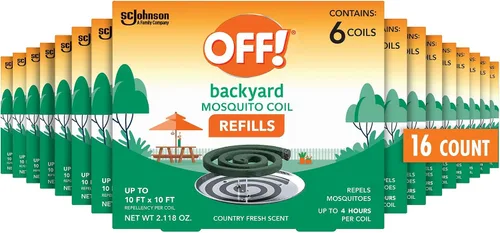 Vista 8 de OFF! Repuestos de bobina de mosquitos para patio y áreas exteriores de patio trasero repelen mosquitos, 6 unidades (paquete de 1)