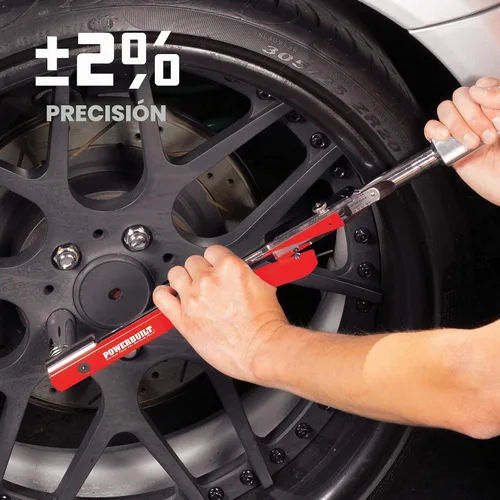 Vista 6 de Powerbuilt Llave dinamométrica de transmisión de 1/2 pulgada con viga deflectora, rango de torque exacto de 20 a 220 libras-pie, medición precisa