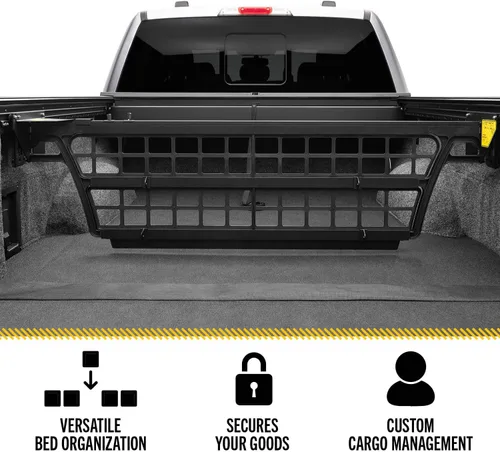 Vista 5 de RealTruck Roll-N-Lock - Organizador de caja de camioneta CM802 Compatible con Nissan Frontier 2005 - 2021 caja de 6 pies 1 pulgada