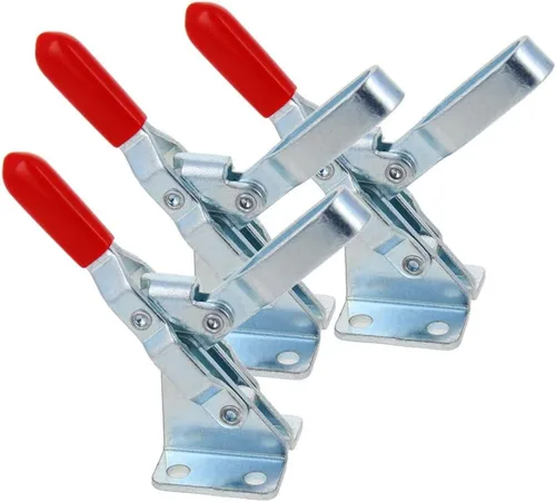 Vista 10 de Utoolmart Herramienta de mano abrazadera de palanca vertical GH-101-B Abrazadera de liberación rápida 220.5 lbs Capacidad de retención 1 PC