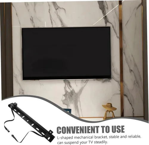 Vista 4 de Soporte de TV sin perno prisionero Soporte de pared para TV Sin taladro en forma de L mecánico robusto