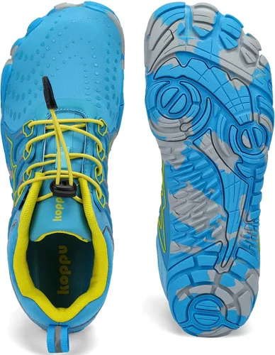 Vista 4 de Kricely Zapatos minimalistas para hombre, zapatos de entrenamiento con puntera ancha, suela cero caída