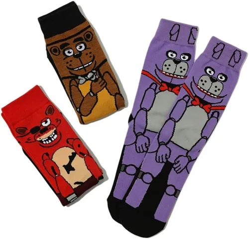 Vista 6 de Negitble 3 calcetines casuales para adultos, calcetines de patrón único para hombres y mujeres fanáticos, Varios