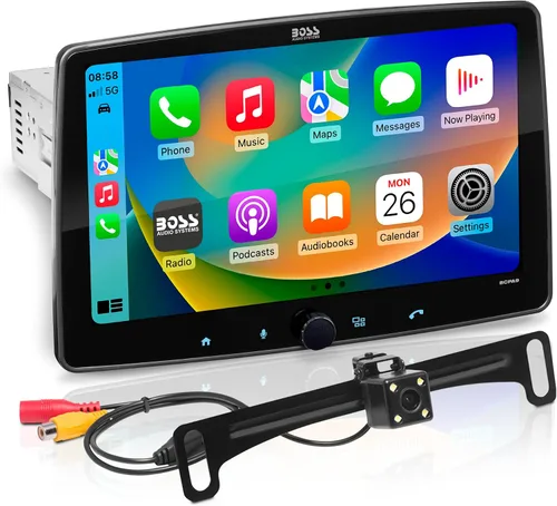 Vista 6 de BOSS Audio Systems BVCP9700A-CFL - Sistema estéreo para automóvil - Apple CarPlay, Android Auto, DIN único con pantalla táctil de 7 pulgadas