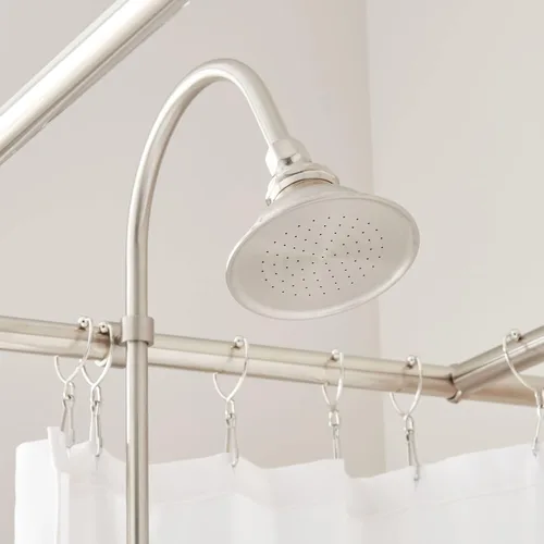 Vista 3 de Signature Hardware 483853 Paquete de Acabados para Duchas de Reacondicionamiento con Cabezal de Ducha de 4-7/8" y Kit de Conversión de Ducha de Mano