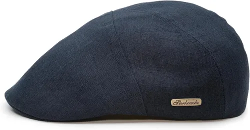 Vista 10 de Sterkowski Ivy Five - Gorra plana de lino 100% natural para hombres y mujeres, súper ligera, 5 paneles sin forro Beige