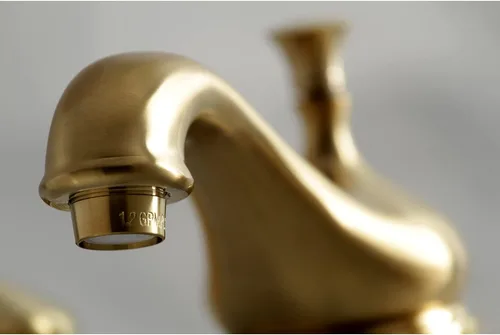 Vista 3 de Kingston Brass KS1167PL Grifo de baño extendido de 8 pulgadas, latón cepillado