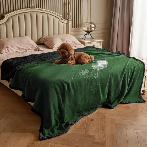 Vista 29 de Kritter Planet - Manta impermeable para perros, reversible, a prueba de agua, para sofá, cama y coche, fundas lavables para sofá para perros