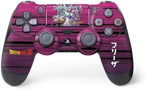 Vista 22 de Skinit Calcomanía para juegos compatible con el controlador de PS4, diseño oficial de Dragon Ball Z Red Ribbon Army Negro - DRGBLZ10