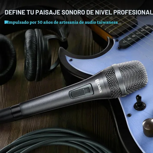 Vista 7 de CAROL AC-910S XLR Micrófono vocal con cable, cardioide dinámico