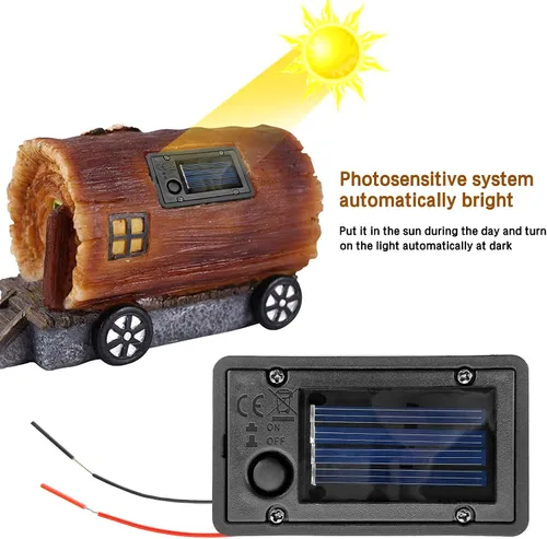 Vista 9 de Caja de batería, luz de linterna solar, piezas de repuesto para faroles colgantes al aire libre, contenedor, lámpara solar para el hogar, lámpara