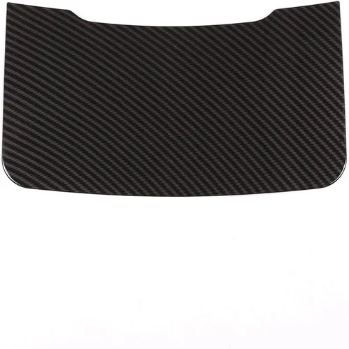 Vista 8 de Cubierta de panel de palanca de cambios para consola central de automóvil ABS de fibra de carbono cromada para Alfa Romeo Stelvio 2017 2018 2019