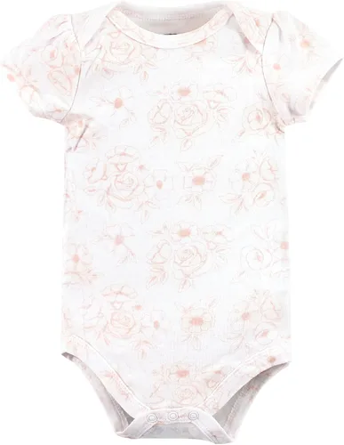 Vista 330 de Hudson Baby baby-girls Cotton Bodysuits 3-pack