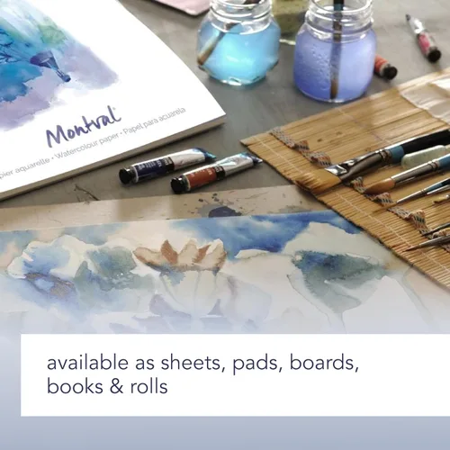 Vista 5 de Canson Artist Series - Papel de acuarela Montval, bloc de alambre, 10 x 7 pulgadas, 20 hojas (140 libras/10.58 oz), papel de artista para adultos