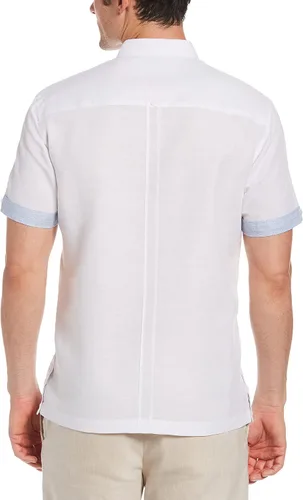 Vista 2 de Cubavera Camisa de manga corta estándar LC moda Guayabera para hombre