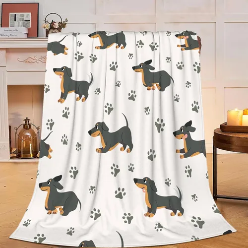 Vista 19 de Manta de Bassset, manta de felpa suave de forro polar para perros, ropa de cama de animales y perros, regalos acogedores para mujeres, niñas, niños