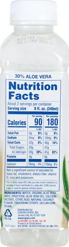 Vista 2 de Goya Foods Goya - Bebida de aloe vera con sabor a coco, 16.9 onzas líquidas (paquete de 12)