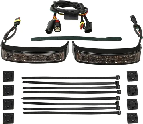 Vista 3 de TCT-MOTORPARTS Bolsas LED para alforjas con luz de giro de freno para Harley Electra Road Glide FLHTCU FLHTK FLHTCUL, FLHTKL, FLTRU FLHTKSE FLTRUSE