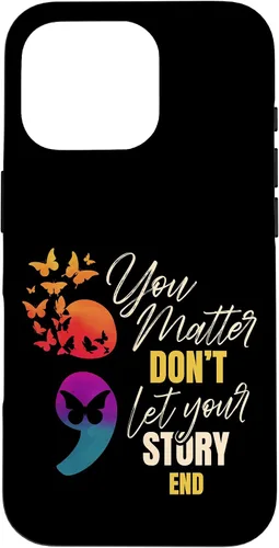 Vista 20 de Semicolon Mental Health Awareness Prevention Case for iPhone 17