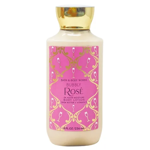 Vista 2 de Bath & Body Works Bubbly Rose - Set de loción corporal hidratante para 24 horas, juego de 3