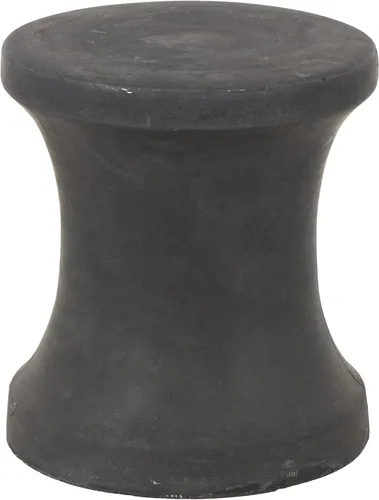 Vista 9 de Deco 79 Taburete de pie de arcilla de fibra de 15"/17" 15" x 17" negro