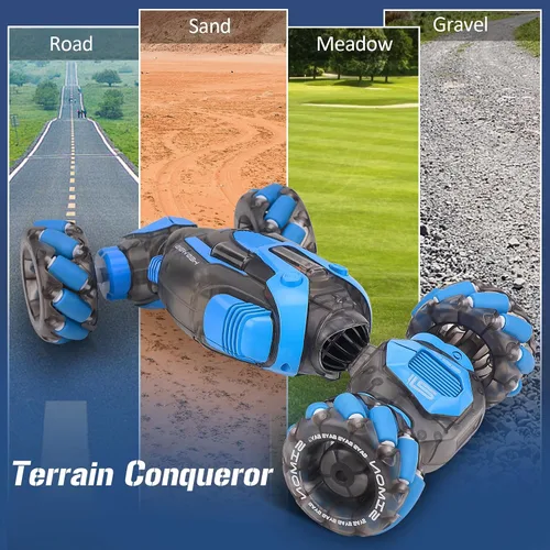 Vista 4 de Auto de acrobacias RC con detección de gestos para niños, juguetes de control remoto para niños de 5 a 7 años, 6 a 8, 9, 10, 11, 12 años, regalos