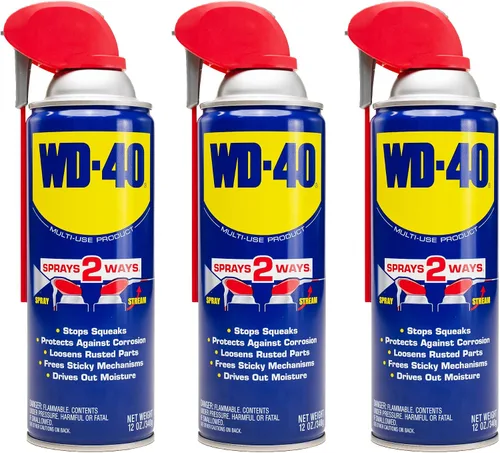 Vista 7 de WD-40 Fórmula original, producto multiusos con aerosoles inteligentes de paja de 2 maneras, 12 onzas [paquete de 6]