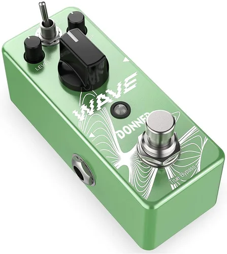 Vista 10 de Donner pedal gigante de guitarra de metal, aumenta el efecto de distorsión, 3 modos