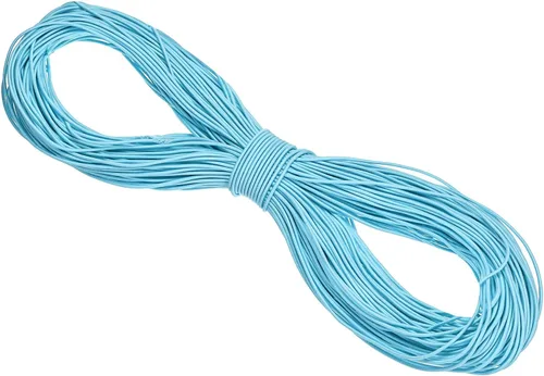 Vista 142 de PATIKIL Cuerda elástica elástica de 109 yardas (328.1 ft), cuerda elástica pesada de 0.059 in, albaricoque para manualidades, correas de gancho