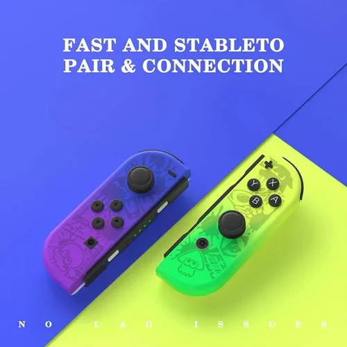 Vista 2 de Benicabaly Joycons for Switch, Joycons Controller Replacement Compatible with SwitchLiteOLED, LR Wireless Joy Con Controller Support Dual