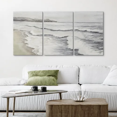 Vista 337 de wall26 Lienzo enmarcado para pared, juego de arte de acuarela pastel, paisaje rural, ilustraciones con formas abstractas, arte moderno, decorativo