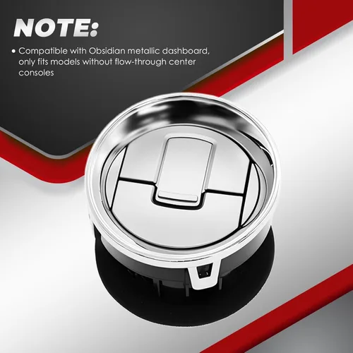 Vista 4 de Nakkaa - Juego de 4 rejillas de ventilación para tablero de instrumentos delantero, para 2009-2014 Serie F 150 Reemplazar 9L3Z-19893-CA