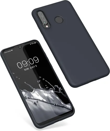 Vista 5 de kwmobile Funda compatible con Huawei P30 Lite - Funda protectora de silicona TPU suave y delgada - Arándano