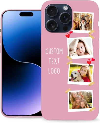 Vista 28 de Funda de teléfono personalizada para Apple iPhone 16, 15, 14, 13, 12, 11 Pro Max Plus Mini XR X XS 8 7+ SE 2022 2020 con imagen, logotipo, texto 01