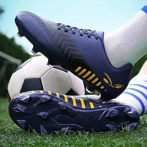 Vista 2 de TOLLN Zapatos de fútbol atléticos para hombre, tacos de fútbol para exteriores