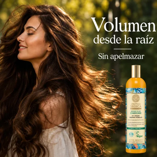Vista 6 de Natura Siberica Acondicionador Oblepikha Volumen Máximo para Todo Tipo de Cabello, 13.5 fl oz
