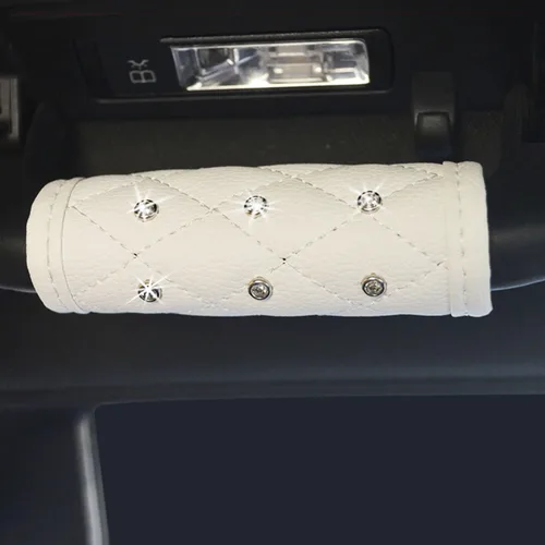 Vista 12 de Paquete de 2 fundas brillantes para manija de puerta de seguridad para automóviles, con cristales brillantes, almohadillas protectoras para manija
