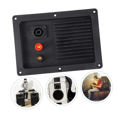 Vista 6 de Terminal de altavoz de repuesto, 2 piezas, conector de copa para subwoofer y terminales de cable de altavoz, conectores de altavoz duraderos
