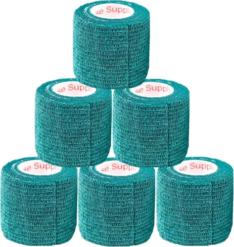 Vista 35 de Cinta adhesiva para veterinarios (negro) (paquete de 2) (2 pulgadas x 15 pies), autoadhesiva, adherente, cohesiva, flexible, autoadhesiva, rollo
