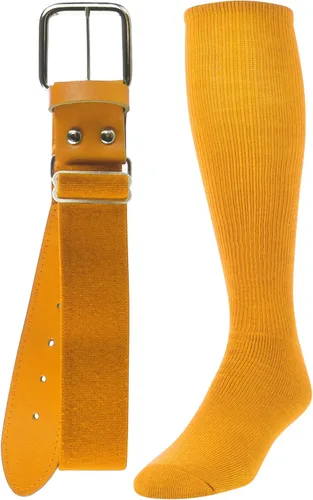 Vista 17 de TCK Combo de calcetines y cinturón de béisbol o sóftbol, tallas para jóvenes y adultos para niños y niñas, hombres y mujeres