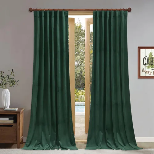 Vista 35 de StangH Cortinas 100% opacas, color beige, terciopelo suave y grueso, cortinas para ventana de dormitorio, forro blanco, cortinas con aislamiento