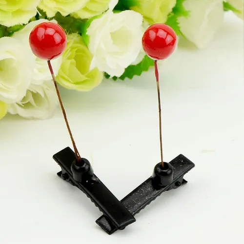 Vista 6 de BinaryABC Pinza para el cabello de brotes de frijoles, horquillas para el cabello de plantas, pasador de hierba, accesorios para el cabello