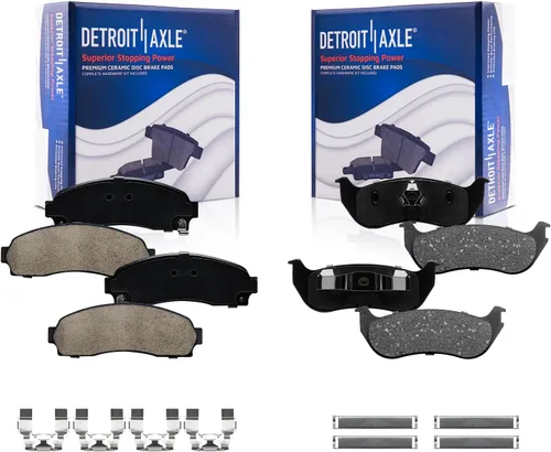 Vista 123 de Detroit Axle - Pastillas de freno para Avalanche Express Suburban Savana Yukon XL 1500 Chevy Tahoe GMC Cadillac Escalade, Pastillas de freno