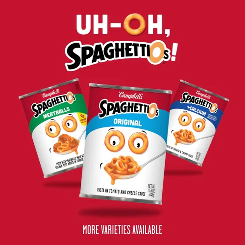 Vista 6 de SpaghettiOs Pasta enlatada original, lata de 15.8 onzas (paquete de 12)