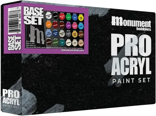 Vista 4 de Monument Hobbies PRO Acryl 22ml Juego de pintura acrílica - Pintura en miniatura para juegos de guerra - Pintura acrílica no tóxica compatible