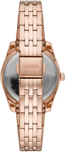 Vista 3 de Fossil Scarlette - Reloj de cuarzo de acero inoxidable para mujer