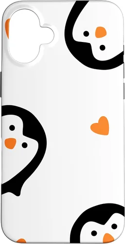 Vista 23 de Cute Penguins Hearts Phone Case for iPhone 17