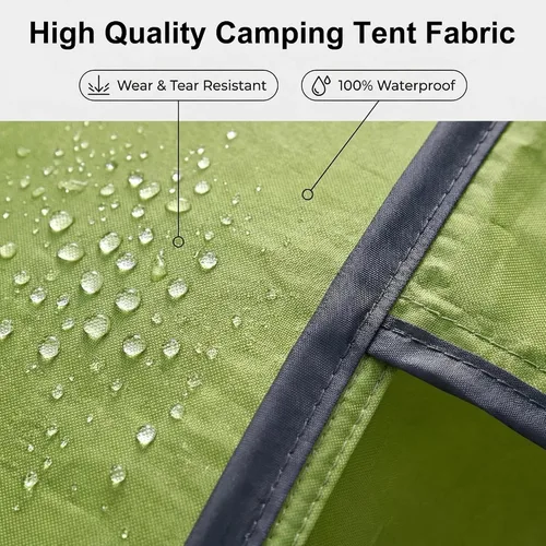 Vista 4 de Camping Tents Outdoor Tents, 4/6 Person Family Camping Tent,Heavy Duty,Waterproof Windproof, Oxford Fabric Ground Cloth Fishing, Hiking, Summer