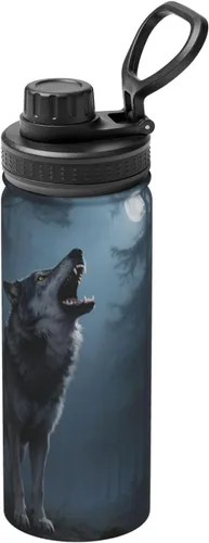 Vista 12 de Hervidor de agua aislado de acero inoxidable con estampado divertido, ideal para deportes y viajes